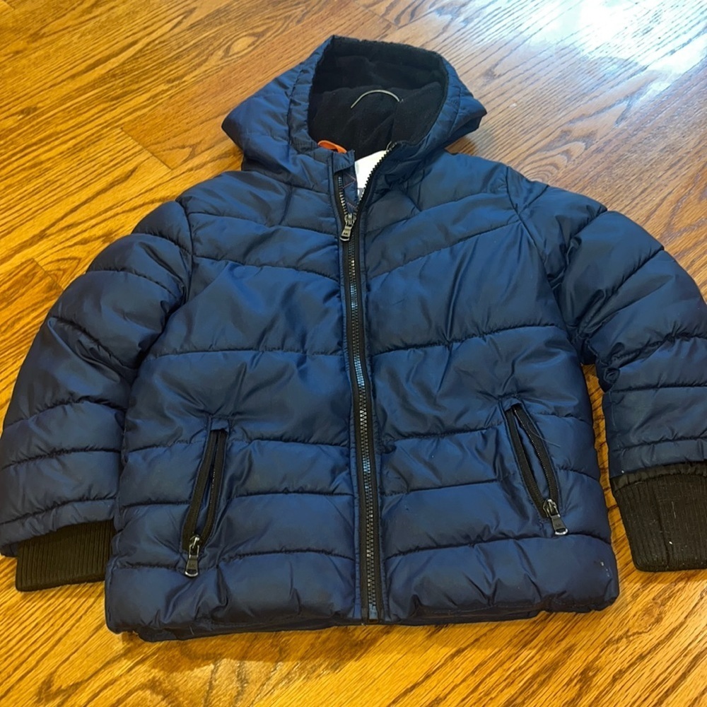 Michael Kors Boy’s Blue Hooded Puffer Size 4